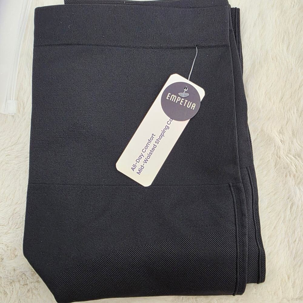 NWT Empetua Shapermint Seamless Mid Rise Shaping Capri Leggings Black XL - Picture 5 of 13